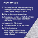 Live Ice White Hair Toner Post Bleach Semi-Permanent T1 GOODS Superdrug   