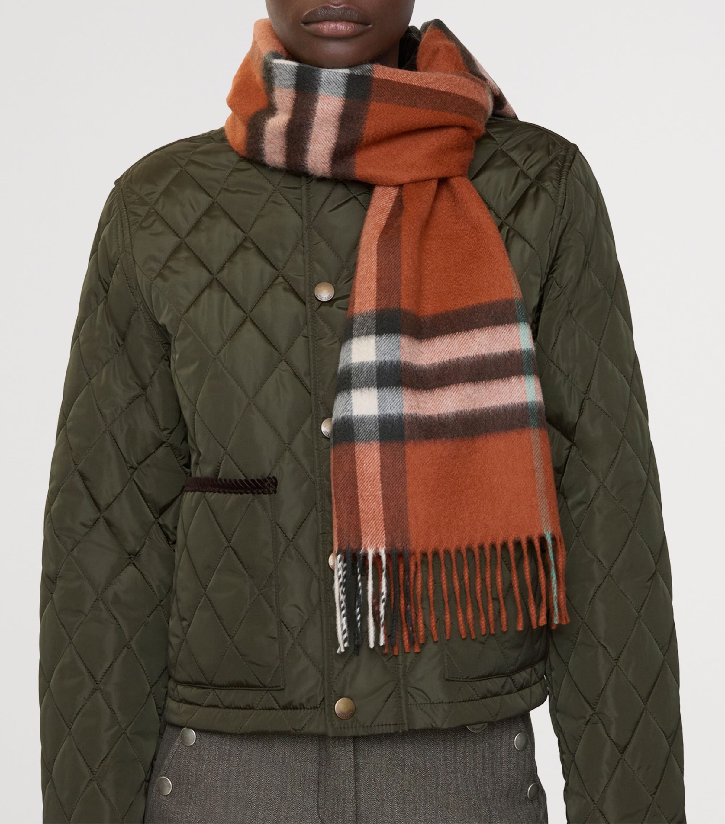 Burberry cashmere check scarf - British product