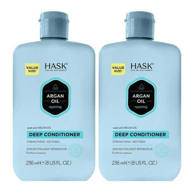 Superdrug Hask Argan Oil Repairing Deep Conditioner for Dry Hair 236ml (Pack of 2)- Buy online at McGrocer