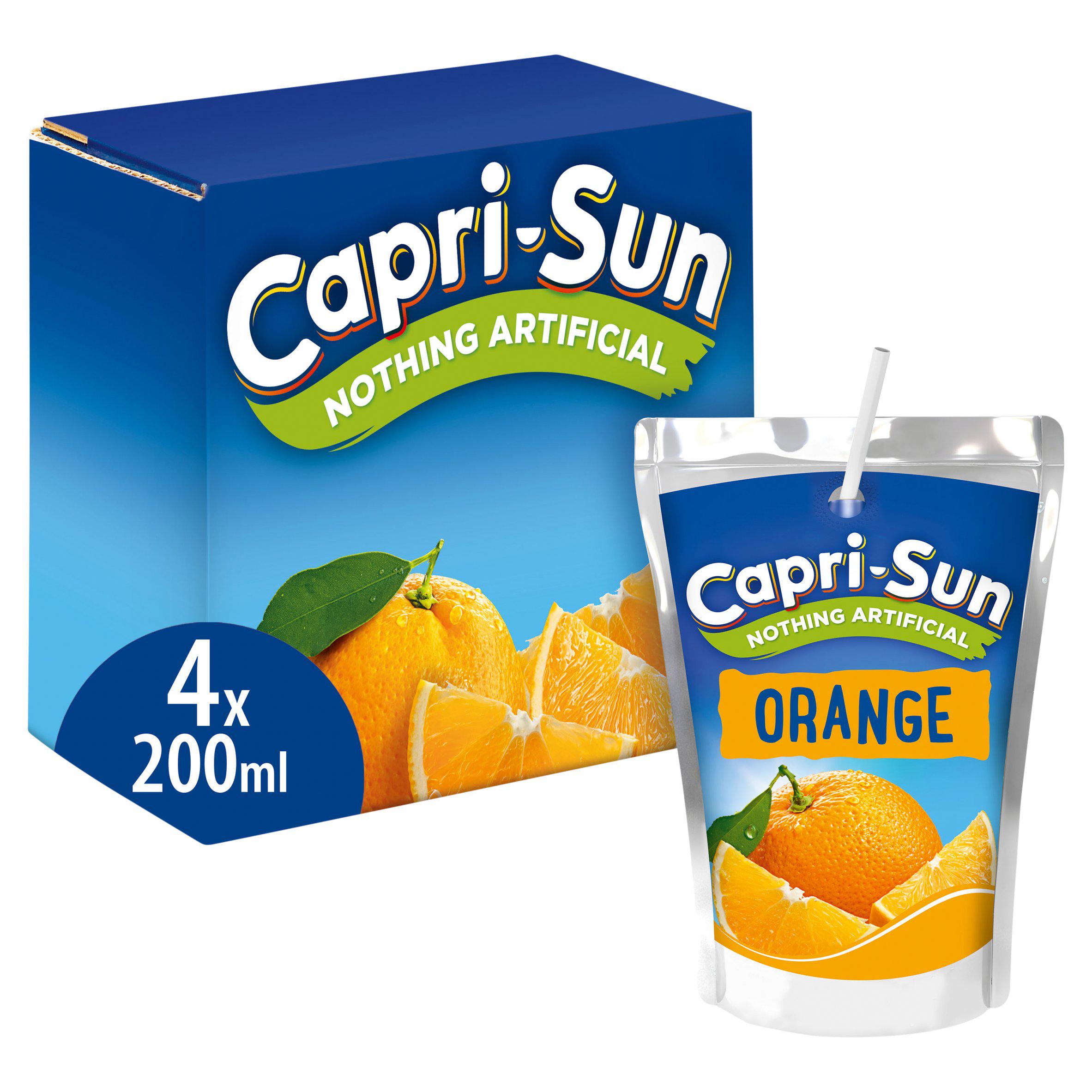 Capri-Sun Orange 4 x 200ml All juice & smoothies Sainsburys   