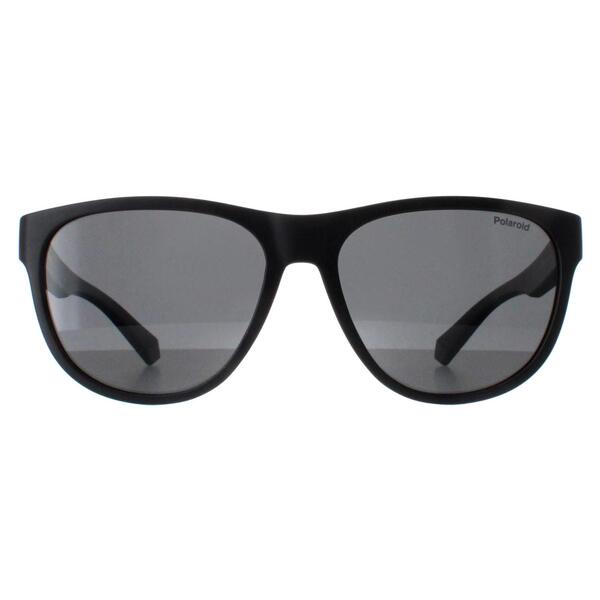 Polaroid polarized sunglasses matte black round frame (British brand)