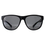 Polaroid polarized sunglasses matte black round frame (British brand)
