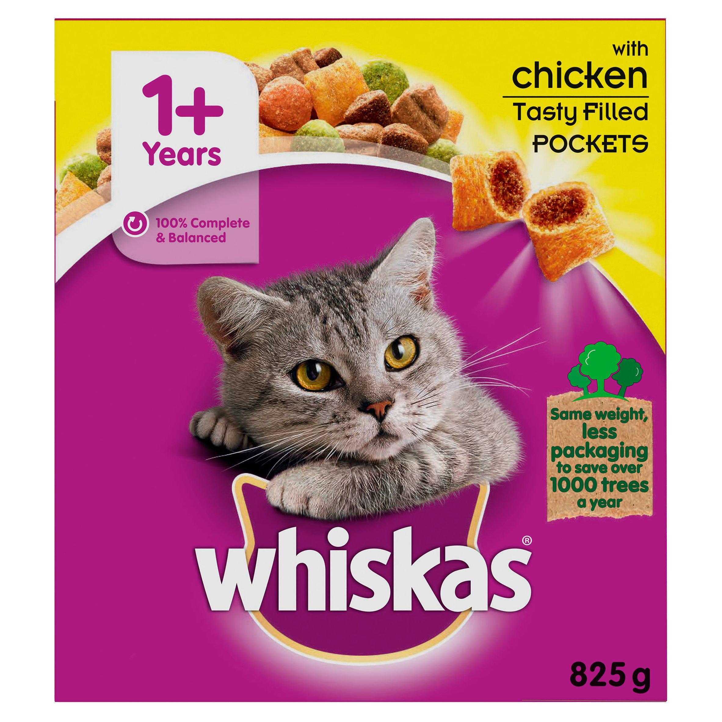 Whiskas 1+ Chicken Complete Adult Dry Cat Food 800g GOODS Sainsburys   