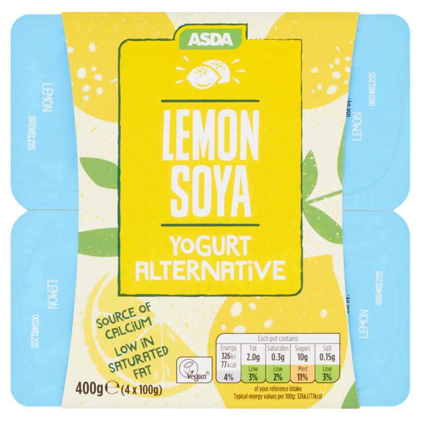 ASDA Free From Lemon Soya Yogurts GOODS ASDA   