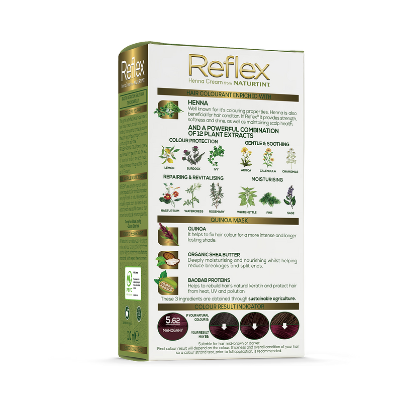 Naturtint Reflex Mahagoni Henna-Haarfarbe - britisches Produkt