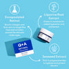 Q+A retinol eye cream for dark circles 15ml - British product