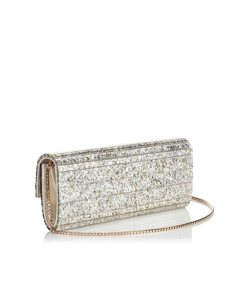 Jimmy Choo Sweetie glitter clutch bag, evening accessory - British product