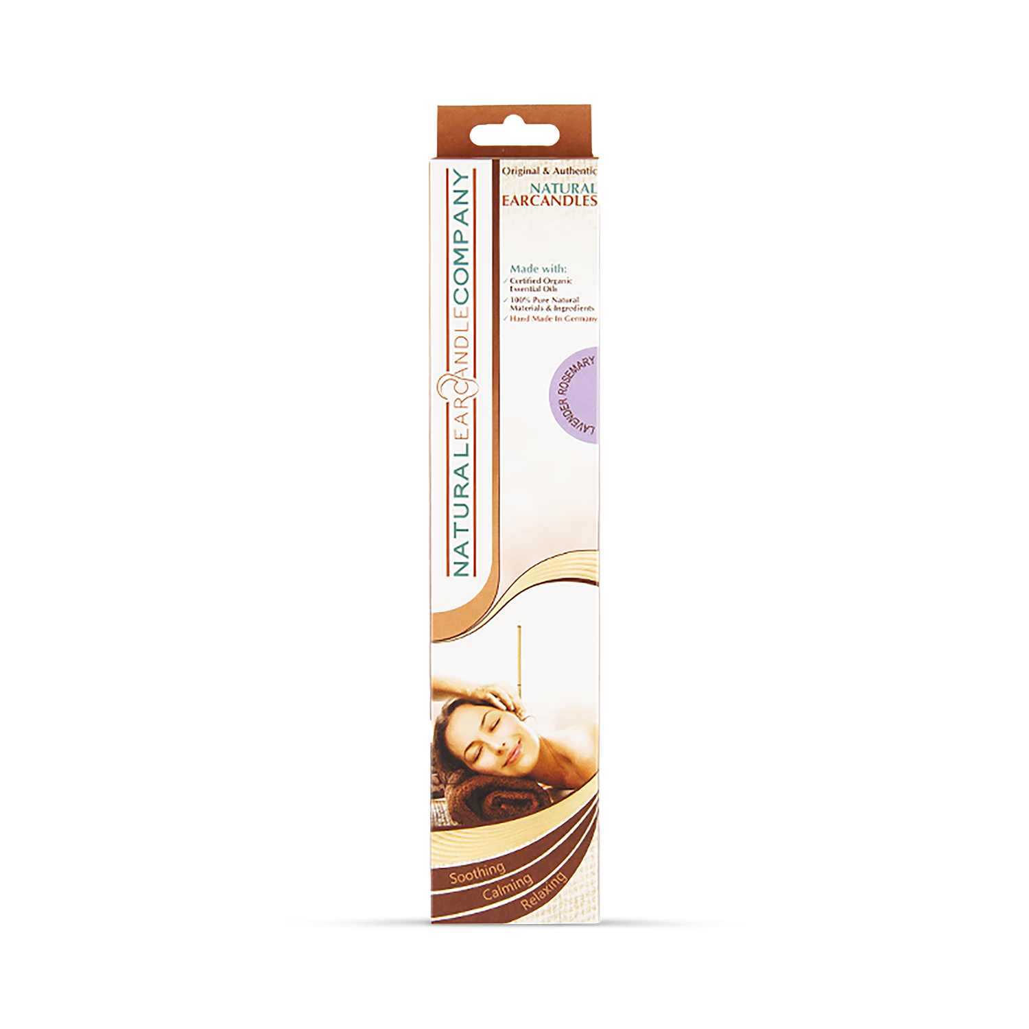 Lavender Scented Natural Wax Ear Candles with Safety Filter