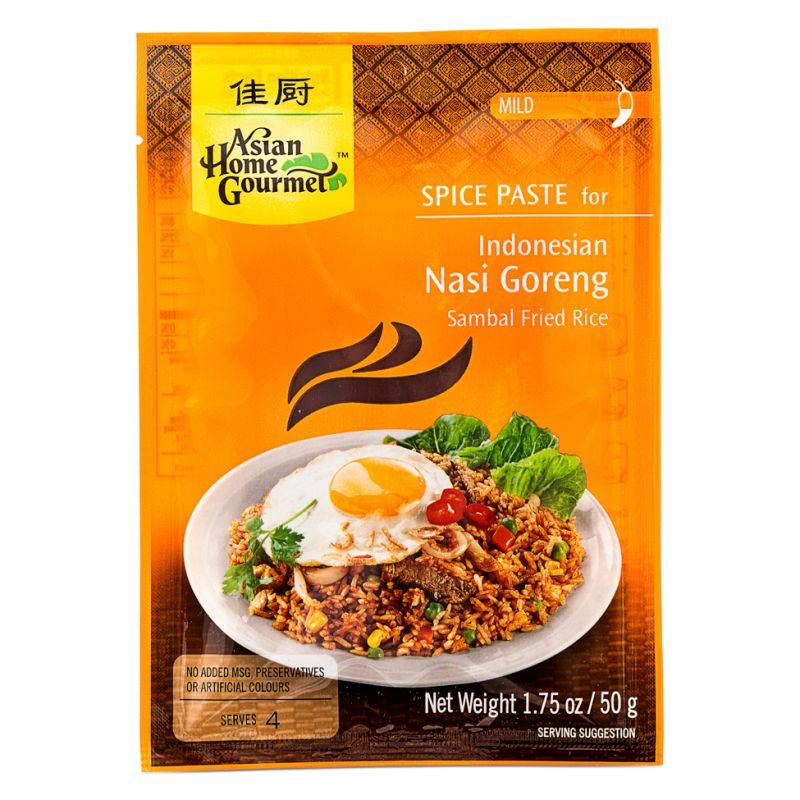 Asian Home Gourmet Nasi Goreng spice paste mild, imported from the UK