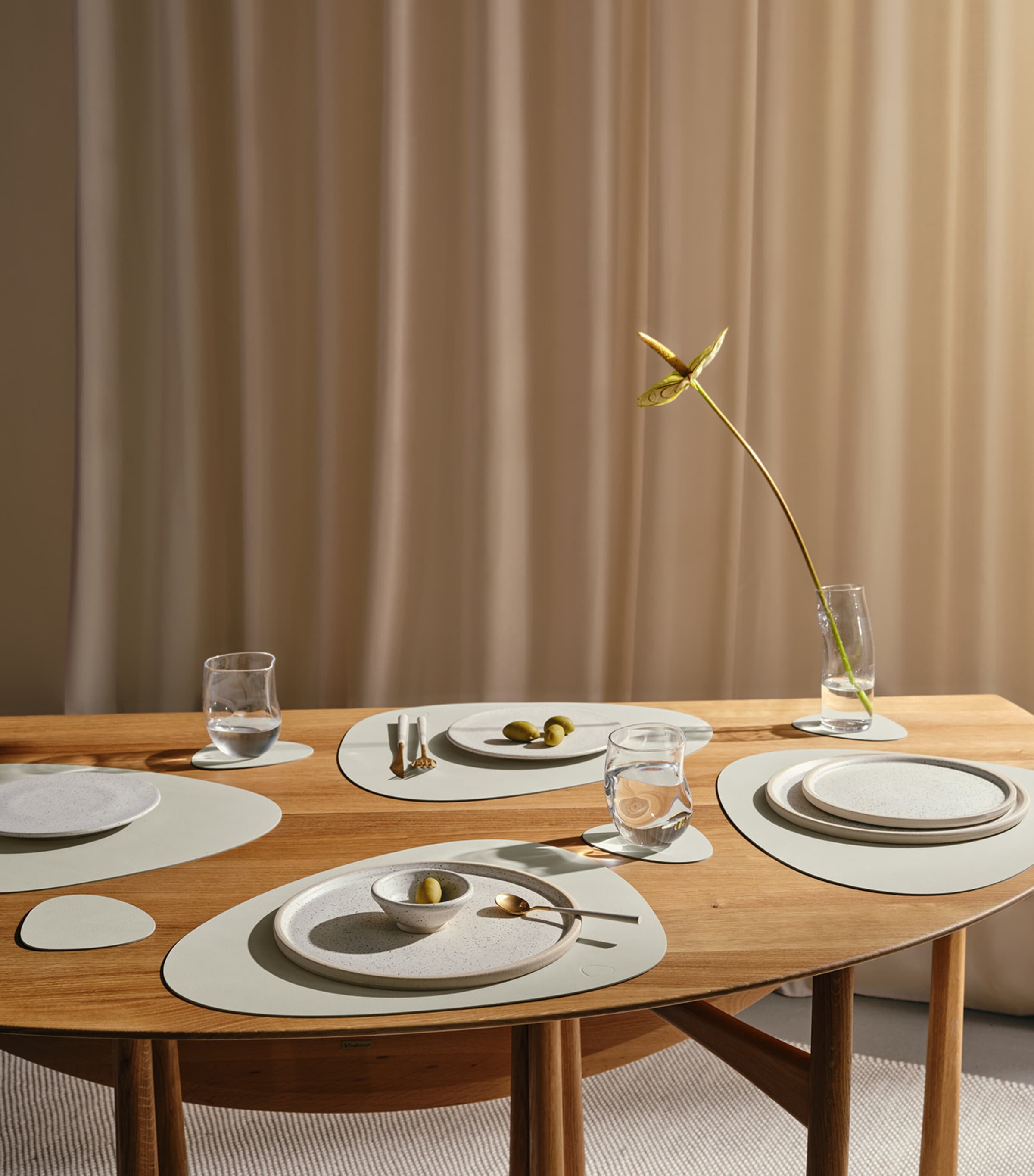 LIND DNA Nupo Curve placemats set of 4, UK version