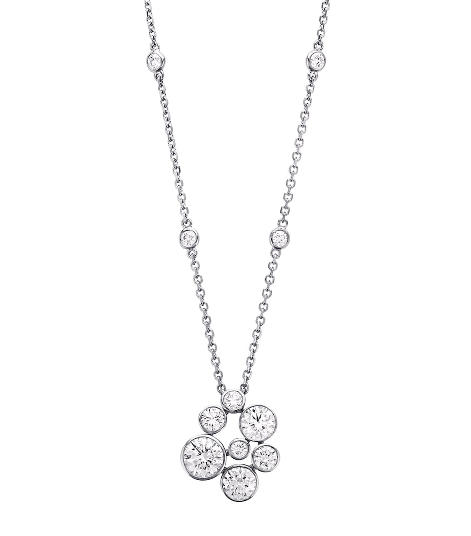 Boodles Raindance large cluster pendant with diamonds - British product