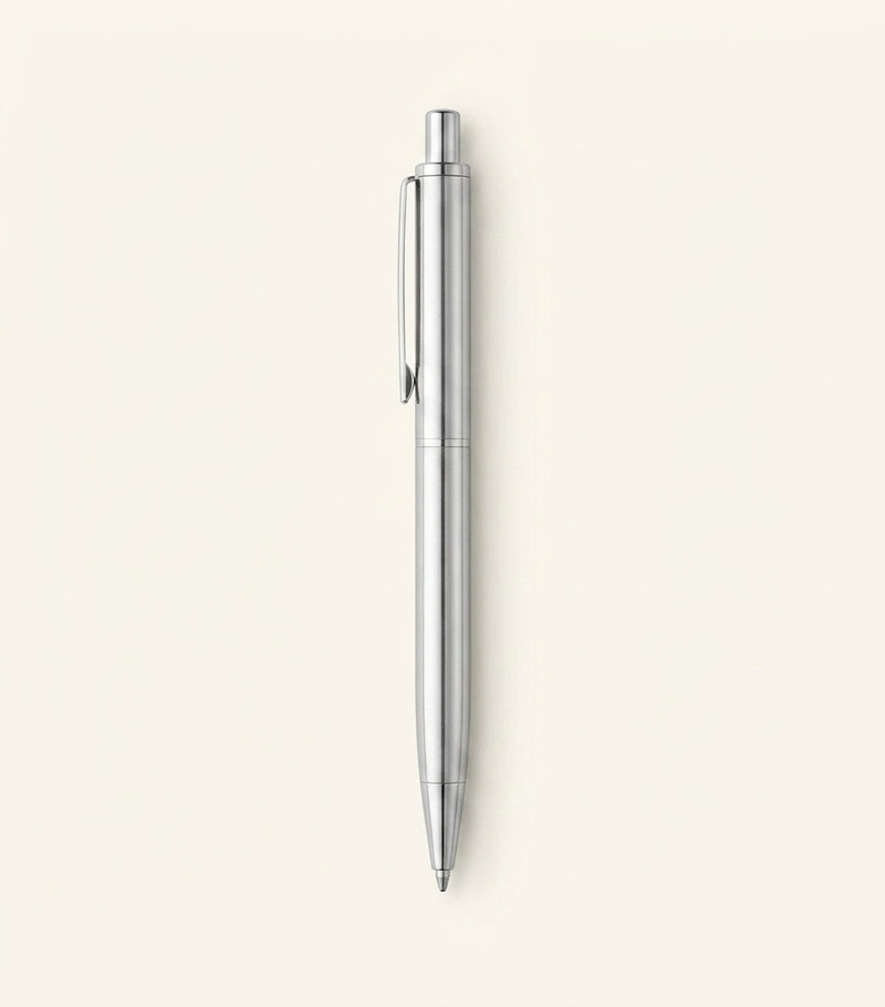 Cartier Santos ballpoint pen with palladium-tone metal (British brand)