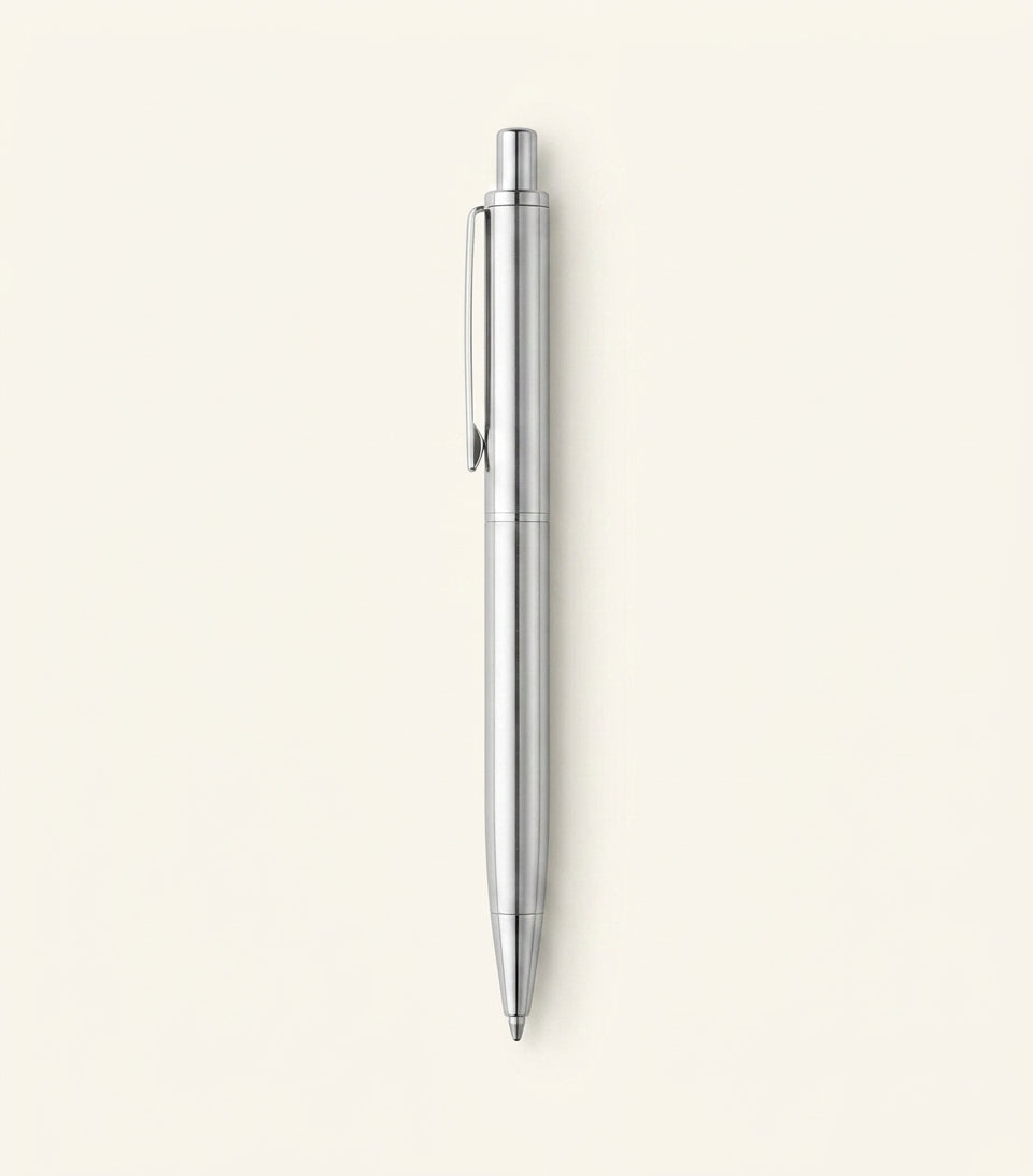 Cartier Santos ballpoint pen with palladium-tone metal (British brand)