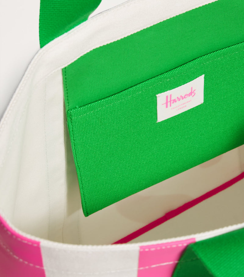 Harrods medium cotton logo tote bag (British brand)