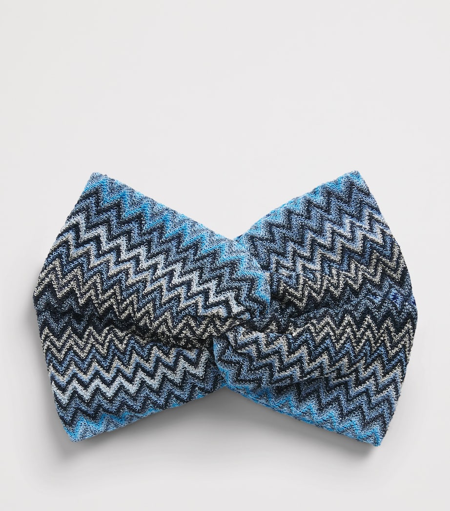 Missoni knot-front zigzag headband Italian accessory, imported from the UK