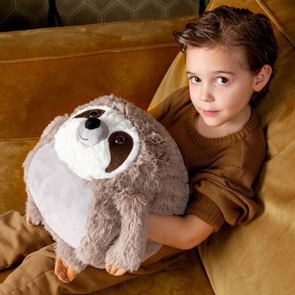 Cozy Noxxiez Sloth plush hand warmer cushion 35cm (British brand)