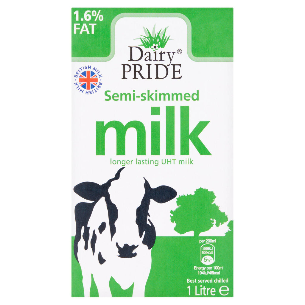 Dairy Pride Semi-Skimmed Longer Lasting UHT Milk 1 Litre