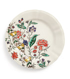 Gien Dominoté hand-painted floral dinner plate 27cm, UK version