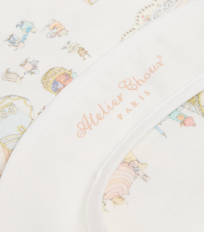 Atelier Choux organic cotton baby bib Le Gâteau, imported from the UK