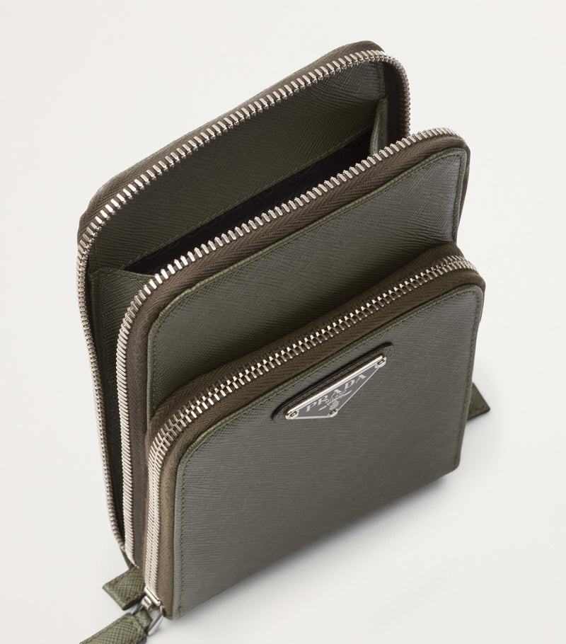 Prada Saffiano leather smartphone case, imported from the UK