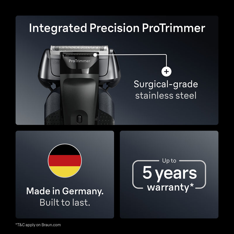 Braun Series 8 SensoAdapt electric shaver (British brand)