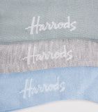 Harrods cotton-blend ribbed socks pack of 3, UK version