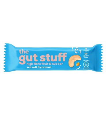 The Gut Stuff Sea Salt & Caramel High Fibre Fruit & Nut Bar - 35g