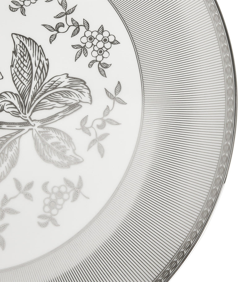 Wedgwood bone china Silver Tonquin plate 34cm (British brand)