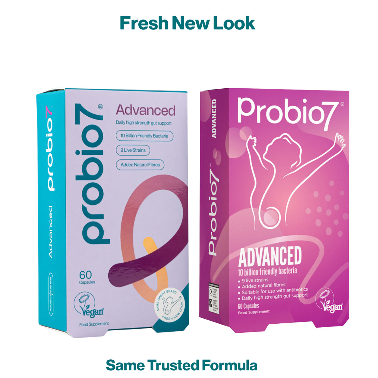 Probio7 Advanced Formula Probiotic 60 Capsules, imported from the UK