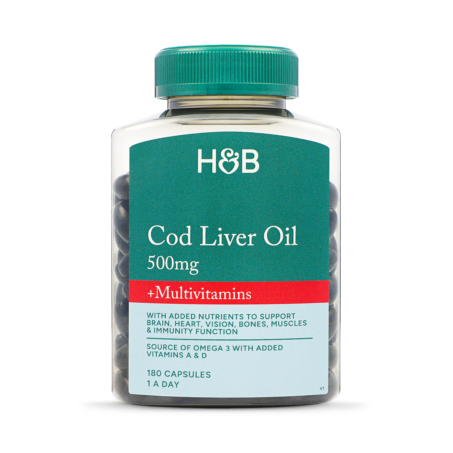 Holland & Barrett Cod Oil 180 Capsules , UK version