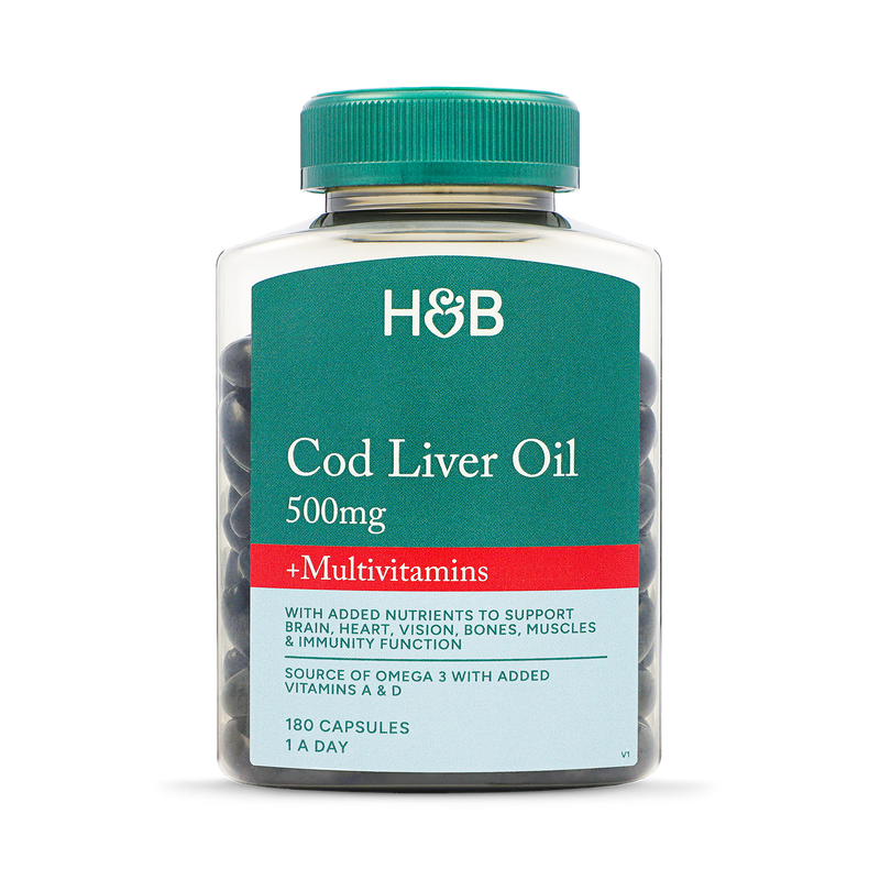 Holland & Barrett Cod Oil 180 Capsules , UK version