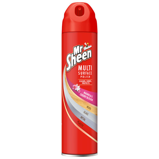 Mr Sheen Multi-Surface Magnolia & Cherry Blossom Polish Spray Accessories & Cleaning ASDA   