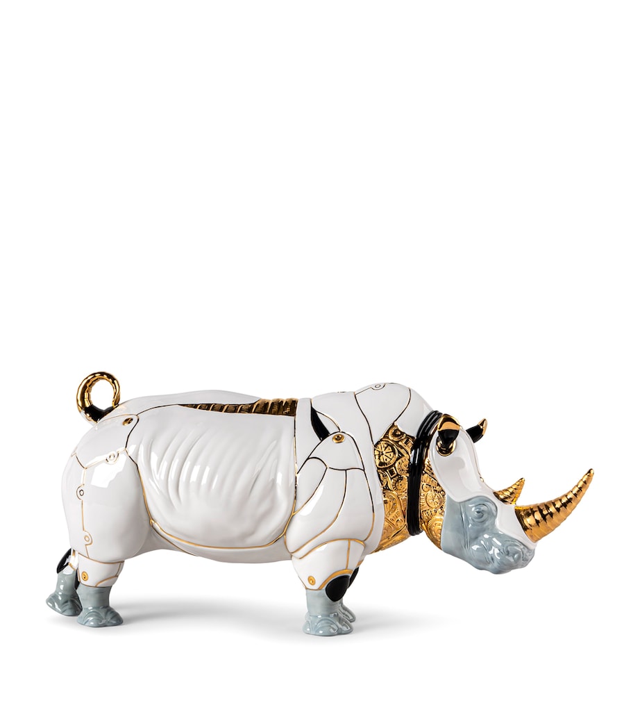 Lladró Cyborg Rhino sculpture 22x45x19 cm (British brand)