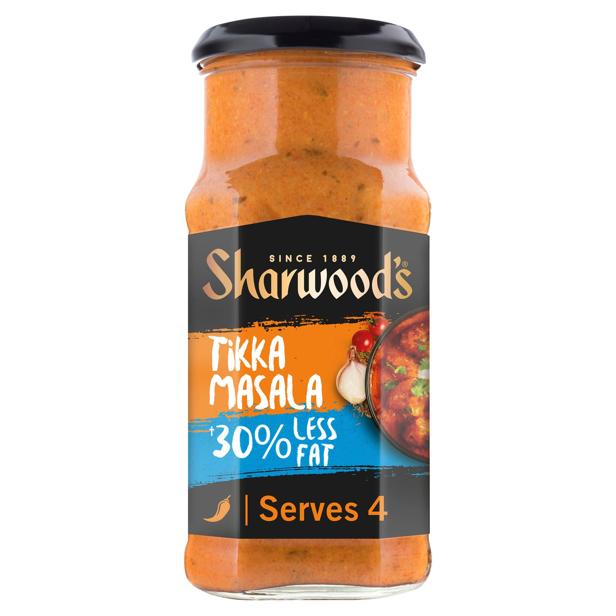 Sharwood's Tikka Masala Reduced Fat Curry Sauce 420g Indian Sainsburys   
