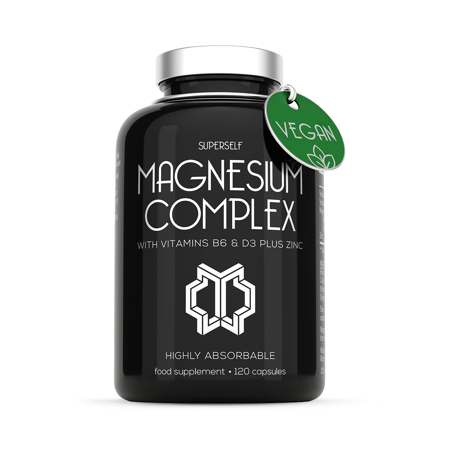 SuperSelf Magnesium Complex with zinc and vitamins D3 B6 120 capsules, UK version