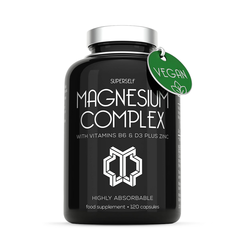 SuperSelf Magnesium Complex with zinc and vitamins D3 B6 120 capsules, UK version