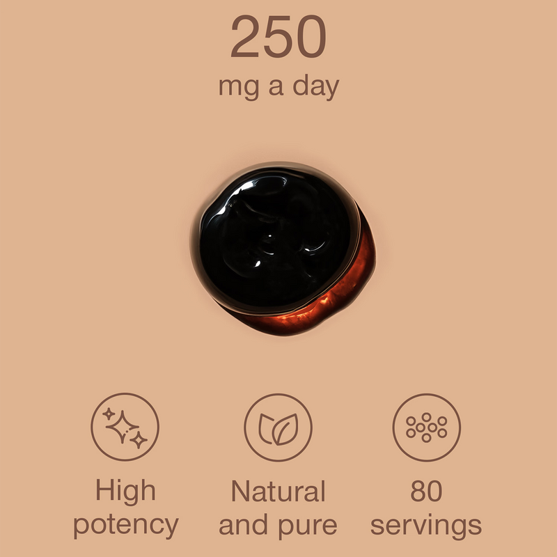 SuperSelf pure shilajit resin 20g, imported from the UK