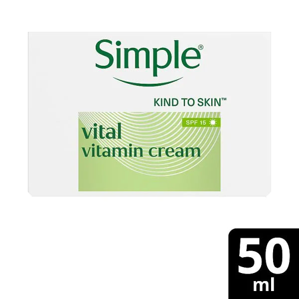 Simple Vital Vitamin Day Cream SPF 15 50ml (British brand)