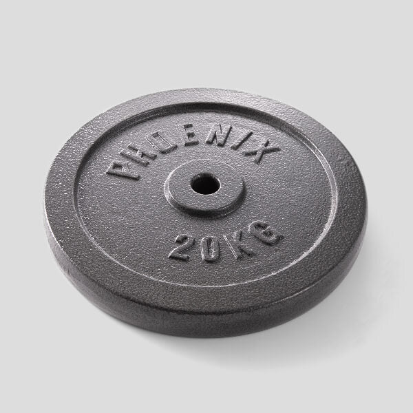 Phoenix Fitness weight plate 20kg 1 inch - British product