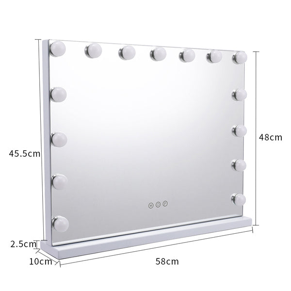 Livingandhome Hollywood Mirror LED 58x48cm, UK version