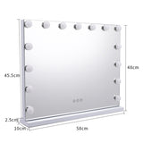 Livingandhome Hollywood Mirror LED 58x48cm, UK version
