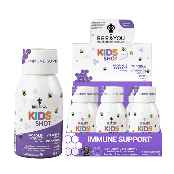 Bee&You kids propolis elderberry shots 12x50ml - British product