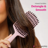 Brushworks Vented Bristle Hair Brush for daily use, UK version