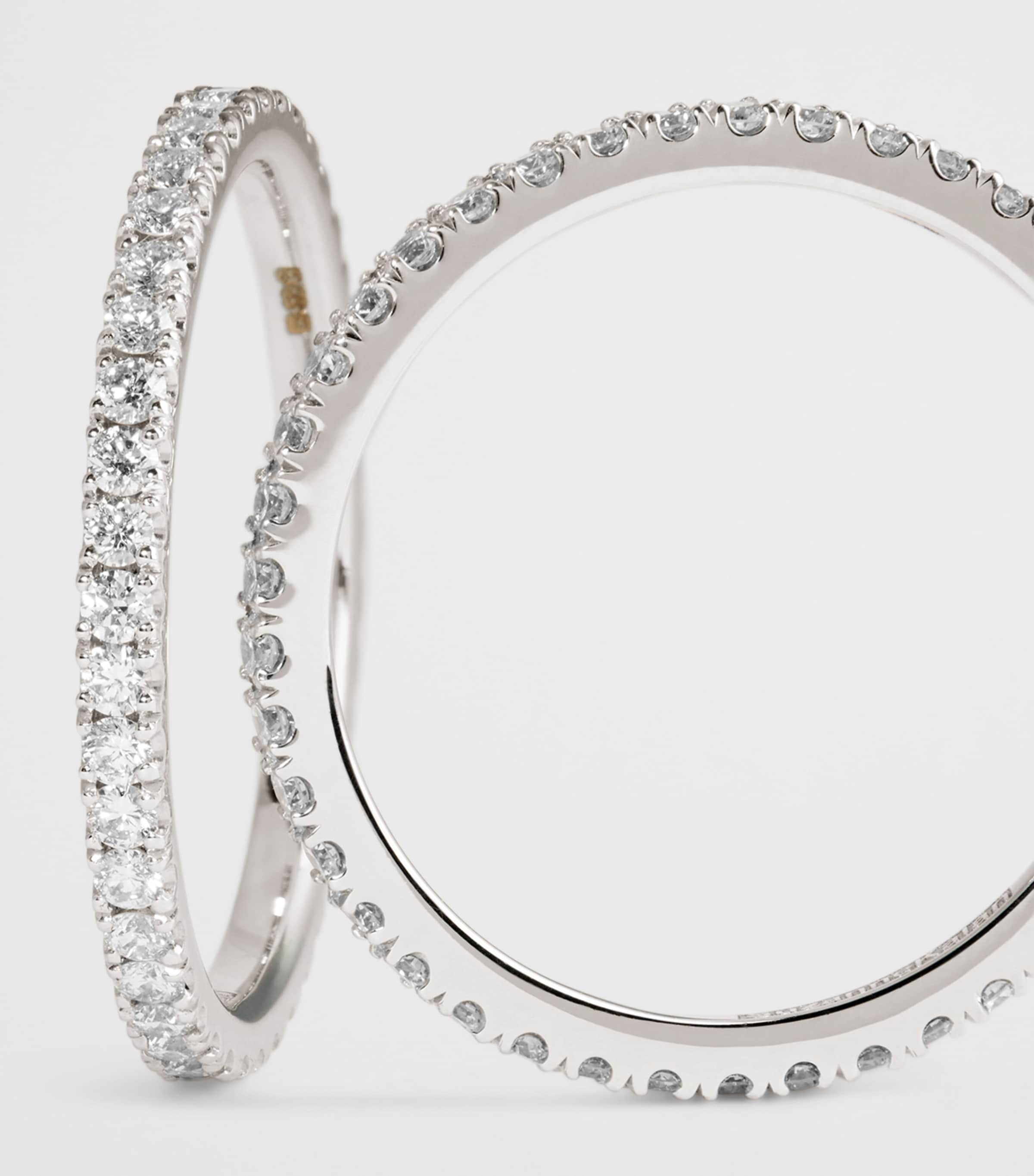 Suzanne Kalan white gold diamond ring jackets size 7.5, UK version