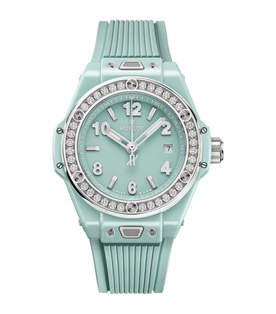 Harrods Hublot Ceramic and Diamond Big Bang One Click Watch 33mm- Buy online at McGrocer