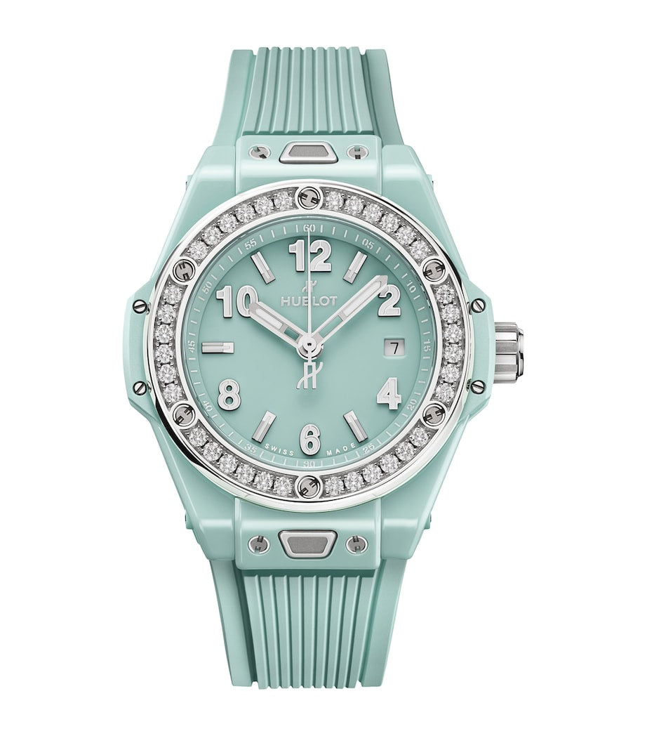 Hublot Big Bang ceramic diamond watch 33mm, UK version