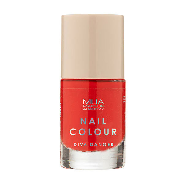 MUA Nail Colour Diva Danger Red (British brand)