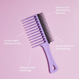 Tangle Teezer Wide Tooth Comb - Mango & Pink GOODS Superdrug   