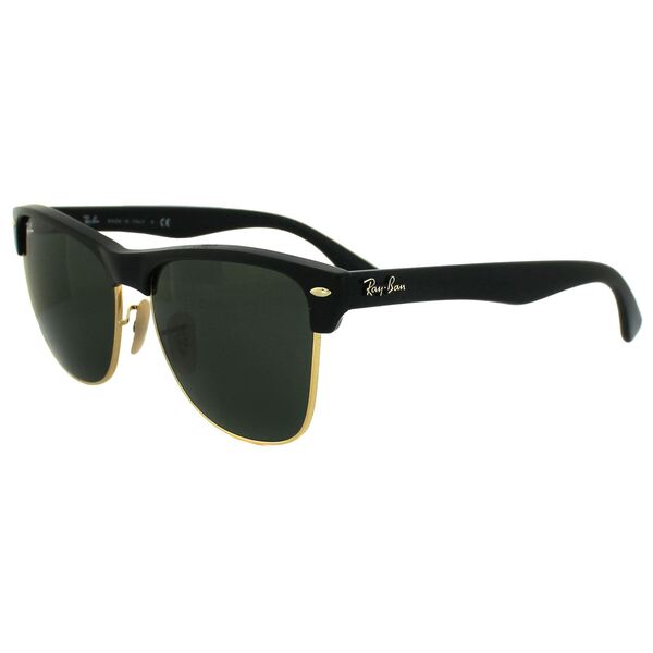 Ray-Ban Clubmaster Oversized 4175 black unisex sunglasses, imported from the UK