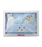 Miki House cotton bath poncho set with mitten and toy, UK version